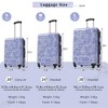 Lyngins 20/24/28 Inch 3PCs Hardside Luggage Sets with TSA Lock,Spinner Wheel Carry on Luggage,Lightweight Printed Suitcase Sets for Family Trips - 3 of 4