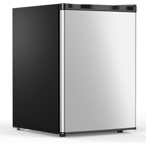 ZAFRO 2.6 Cu. Ft Mini Fridge with Freezer, Single-Door Compact Refrigerator, 7 Settings Temperature Adjustable, 2 Removable Shelves - 1 of 4