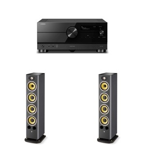 Focal Aria K2 936 Ash Grey (Limited Edition) 3-Way Floorstanding Audiophile Tower Speaker - PAIR, with AVENTAGE RX-A6A 9.2-channel home theater rec... - 1 of 4