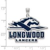 Black Bow Jewelry Sterling Silver Longwood Lancers NCAA Extra Large Pendant - 2 of 3