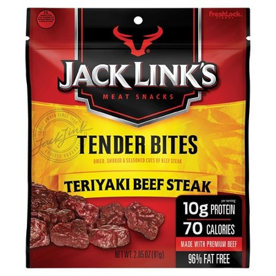 Jack Link's Beef Jerky Tender Bites Teriyaki 2.85 oz