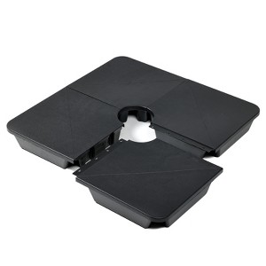 Aoodor 4-Piece Offset Cantilever Patio Umbrella Base Stand - Sand Filled Weight Plates for Stability - 1 of 4