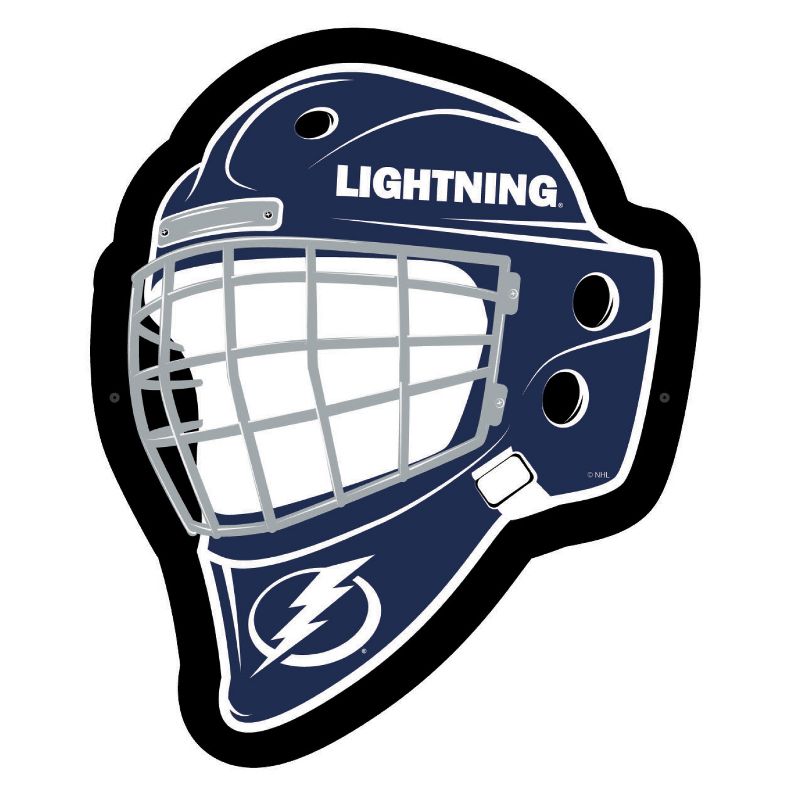 Evergreen Ultra-Thin Edgelight LED Wall Decor, Helmet, Tampa Bay Lightning- 15.6 x 19 Inches Made In USA, 1 of 7