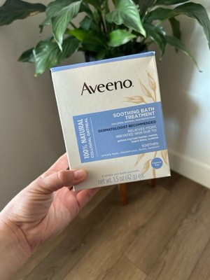 Aveeno Soothing Oatmeal Bath Soak For Eczema With Natural Colloidal ...