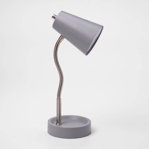 Led Task Table Lamp Gray Includes Energy Efficient Light Bulb