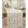 Saro Lifestyle Metallic Foil Print With Accented Faux Fur Runner - image 4 of 4