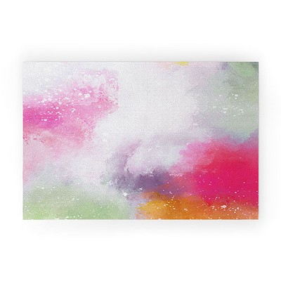 Emanuela Carratoni Abstract Colors 2 30" x 20" Welcome Mat - Society6