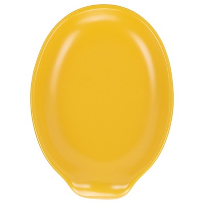Nat & Jules Gold 6 x 4 Glossy Ceramic Oval Countertop Spoon Rest