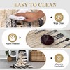 coucheta Rugs, Washable Modern Abstract Accent Carpet, Non-Slip Low Pile Indoor Area Rug for Kitchen Bedside Soft No-Shedding - 2 of 4