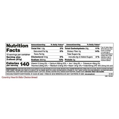 Country Hearth Kid's Choice White Bread - 24oz