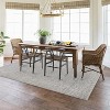 Area Rug - Modern Stripe Style Ultra-Thin Low Pile Carpet for Living Room, Bedroom, Office, Non Slip Washable - 2 of 4