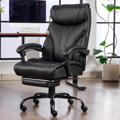 Ergonomic Office Chair, Big and Tall Home Office Chair, Pu Leather Computer Desk Chairs, Office Chair with High Back, Rolling Swivel Task Chair