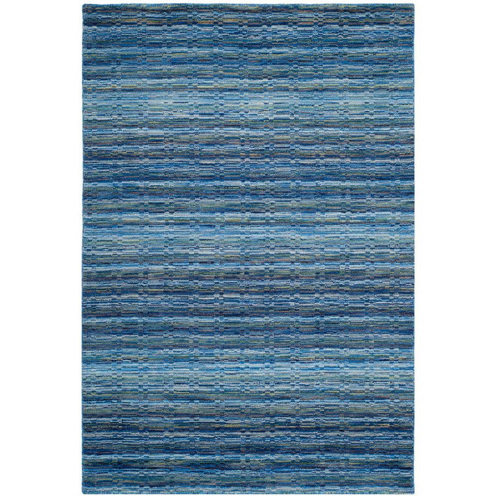 2'x3' Stripe Loomed Accent Rug Blue - Safavieh