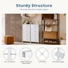 FURNIinspire Vanity Tables Versatile Dresser Chest of Drawers, for Space-Saving Storage in Bedrooms and Living Areas, White, 17.7"*11.8"*37.4" - 4 of 4
