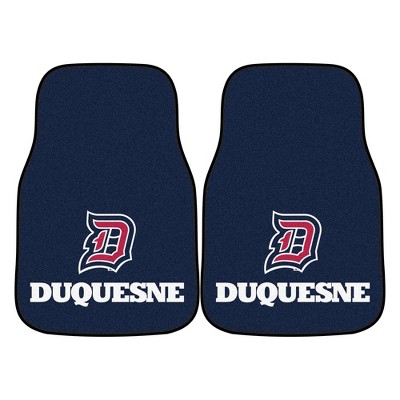 NCAA Duquesne University Carpet Car Mat Set - 2pc