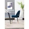 COWLOWN Set of 2 Velvet Dining Chairs with Nailhead Trim, Upholstered Chairs with Gold-Tipped Legs - 4 of 4