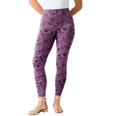 Roaman's Tall Plus Size Ankle Length Essential Stretch Legging