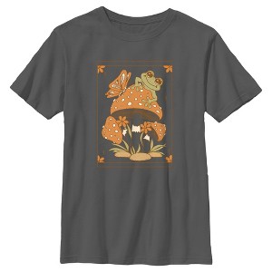 Boy's Lost Gods Frog and Mushroom Tarot T-Shirt - 1 of 4