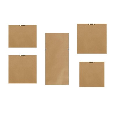Blue Drift Abstract 5-Piece Framed Canvas Wall Art Set