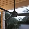 60" Minka Aire Rudolph Coal Black Outdoor Ceiling Fan with Remote - 2 of 4