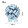 Unique Bargains Christmas Wedding Car Basket Gift Wrapping Large Organza Pull Bow 2 Pcs - 2 of 4