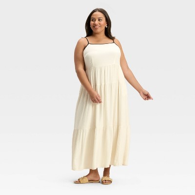 Women's Tiered Maxi A-Line Dress - A New Day™