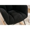 Kumasinova Accent Rocking Chair with Tufted Back,Versatile Nursery Chair for Living Room,Plush Teddy Fabric Rockers with 250lbs Capacity - 3 of 4
