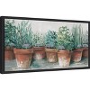Amanti Art Pots of Herbs II Cottage by Carol Rowan Canvas Wall Art Print Framed 27 x 14-in. - 3 of 4