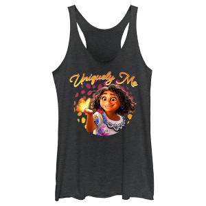 Women's Encanto Mirabel Uniquely Me With Butterflies Racerback Tank Top - 1 of 4