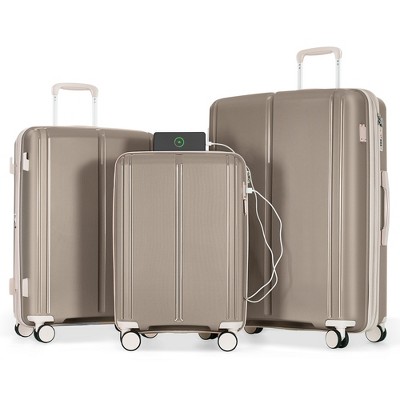 Luggage Sets 3 Piece, Expandable Suitcase Set, Luggage Sets With TSA Lock, PP Light Carry On Luggage