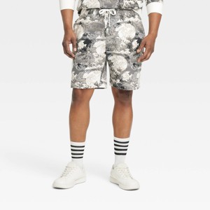 Houston White Adult 9" Graphic Pull-On Shorts - Gray - 1 of 3