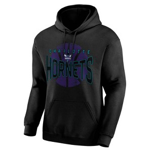 NBA Charlotte Hornets Men's Black Hooded Sweatshirt - 1 of 3