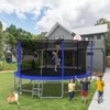 NAYSAYE Trampoline 15FT with Safety Net and Balance Bar Design for Outdoor Fun for Kids Backyard, Blue, 180.00"*108.00"*194.00" - 2 of 4