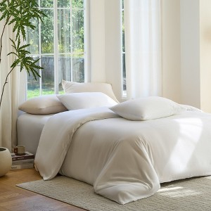 DOZ Bamboo Viscose Duvet Cover Set, Organically Grown Bamboo, Buttery Soft, Cooling, High GSM - 1 of 4