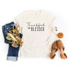 Simply Sage Market Women's Thankful And Blessed Short Sleeve Graphic Tee - 3 of 4