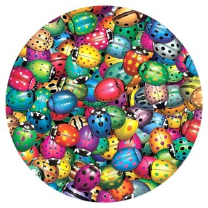 Sunsout Beetles Round Mania 500 pc   Jigsaw Puzzle 31066 - 1 of 4