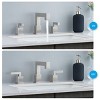 Munora Brushed Nickel Widespread Bathroom Faucet, Waterfall Design with Pop-Up Drain and Supply Hoses - 4 of 4