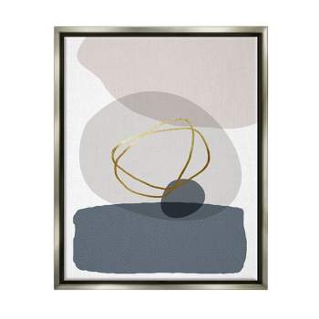 Stupell Industries Modern Contemporary Abstract Rock Shapes Glam Detail