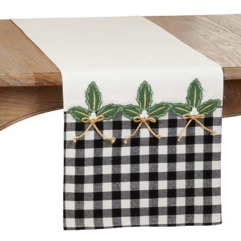 Franklin Buffalo Check Kitchen & Table Linens - Black and White