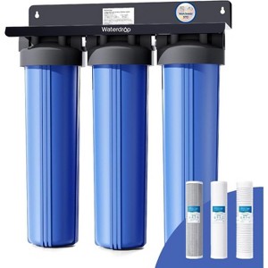 Waterdrop 3-Stage Whole House Water Filter System,with Carbon Filter&Sediment Filter,7-Stage Filtration,Extra 1 Upgraded PP Filter - 1 of 4