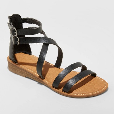 black gladiator sandals target