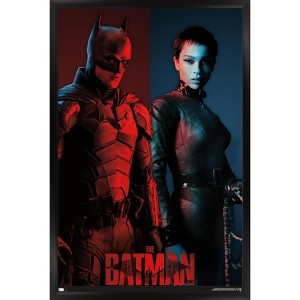 Trends International DC Comics Movie The Batman - The Bat and The Cat Framed Wall Poster Prints - 1 of 4