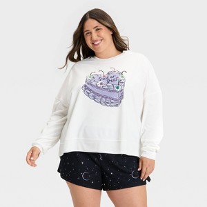Women's Halloween Fleece Pajama Sweatshirt - Hyde and EEK! Boutique™ - 1 of 4