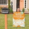 Big Dot of Happiness Little Pumpkin - Party Decorations - Fall Birthday Party or Baby Shower Welcome Yard Sign - 2 of 4
