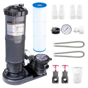 Swimline HYDROTOOLS Sure-Flo Pool Cartridge Filter Pump, 100 Square Feet, 2-Speed 1.5 HP, 4980 GPH, Above/Inground Pools Up to 21,000 Gallons - 1 of 4