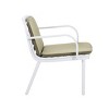 Outdoor Lounge Chair Set of 2 with Ergonomic Design, Frame Beige Cushion Club Chairs for Patio or Balcony-Maison Boucle - 4 of 4