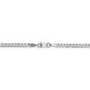Black Bow Jewelry 2.9mm 14k White Gold Beveled Solid Curb Chain Necklace - 4 of 4