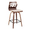 Set of 2 Folia Upholstered Counter Height Barstools - Lumisource - 2 of 4