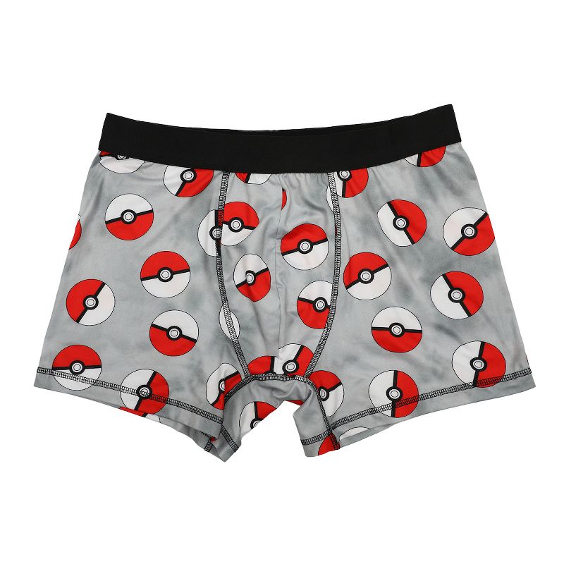Men's Adult Pokémon Boxer Brief Underwear 3-Pack - Catch 'Em All Comfort, 2 of 4