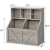 Kids Toy Storage Organizer with Bookshelf, 3-Tier Toy Shelf & 2 Storage Bins for Nursery, Playroom, Bedroom, Sturdy & Child-Safe Design - 2 of 4